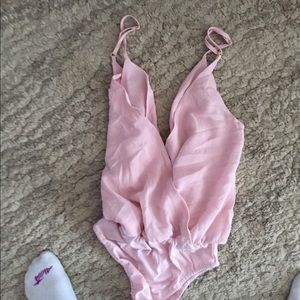 Pink bodysuit, TOBI size Small