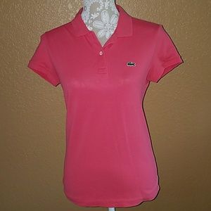 Lacoste polo shirt sz 38 S regular classic fit