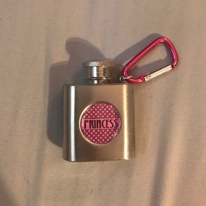 Princess flask keychain