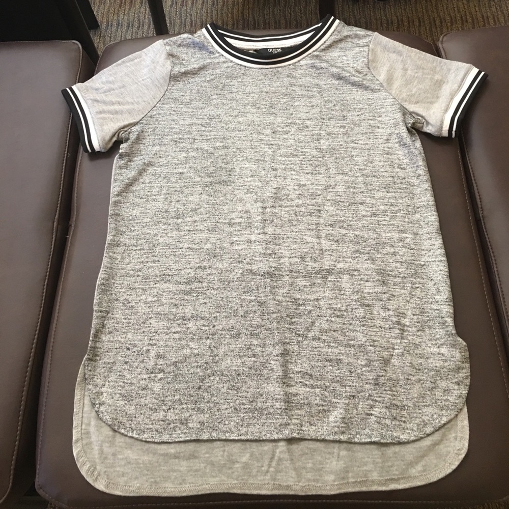 Guess kids letter men's style short sleeved shirt