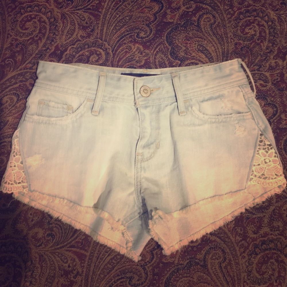 Holister Jean Shorts with Lace