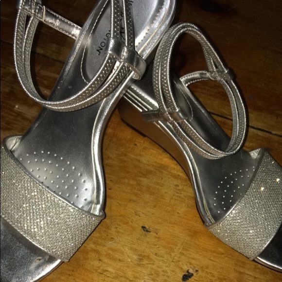 Sparkly Silver Heels - Picture 2 of 3