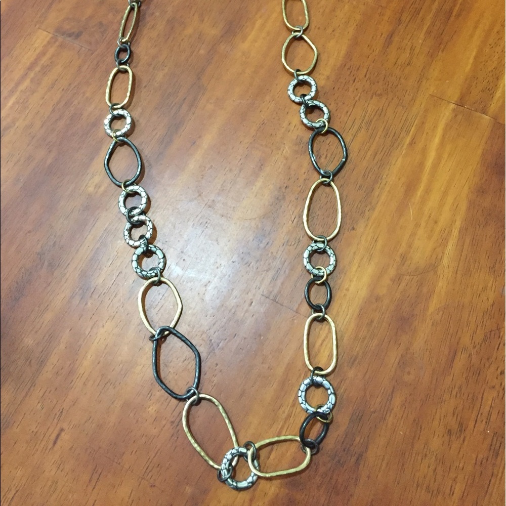 Brighton pebble long necklace