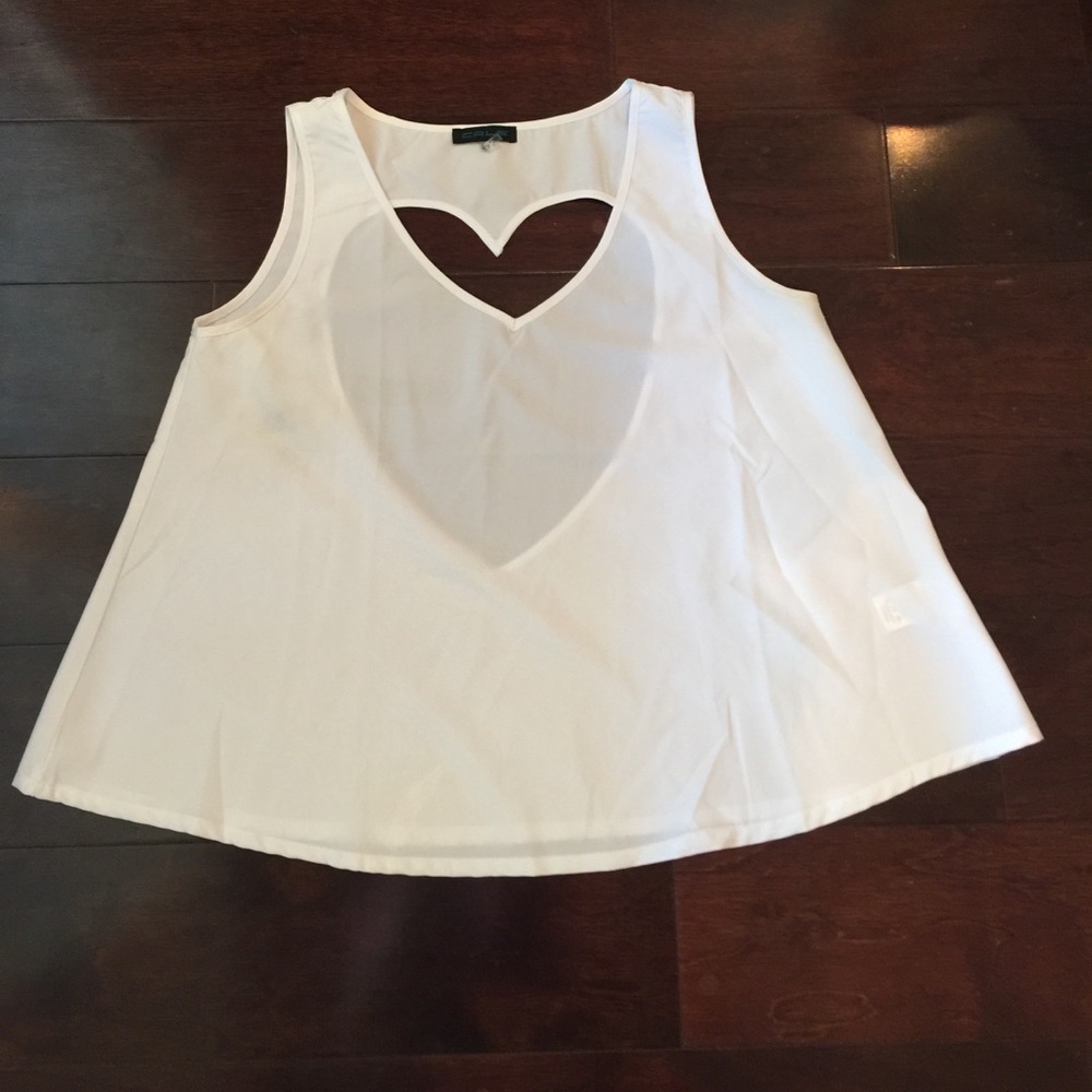 Heart back blouse