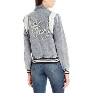 Billabong Mas Olas Acid Wash Bomber Jacket