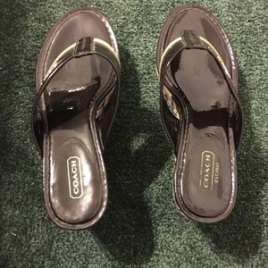 Authentic Coach Jody Crinckle Wedges