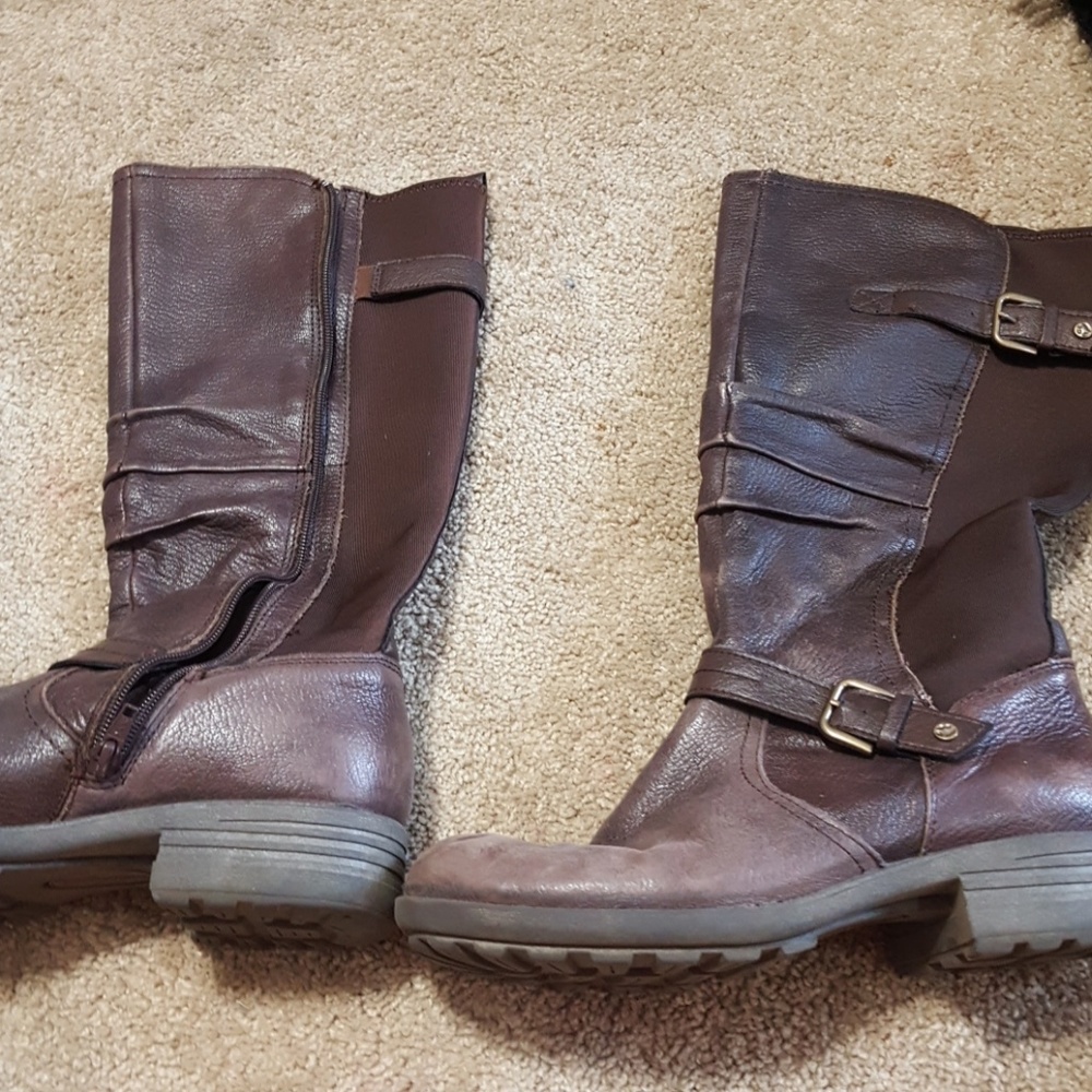 brown riding boots