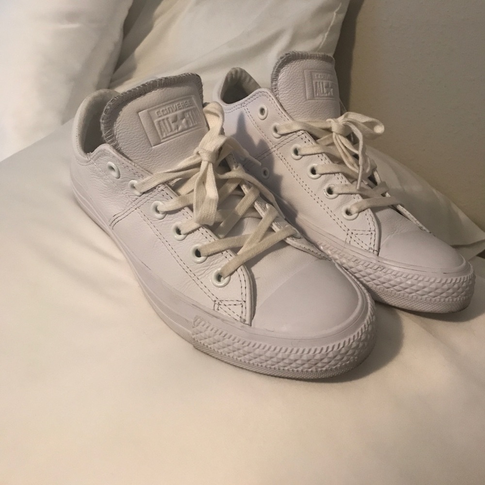 White leather converse