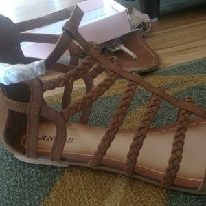 NWT Braided Flat Sandals