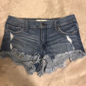 Abercrombie and fitch jean shorts