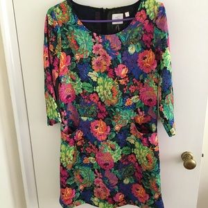 HD Paris/Anthropologie floral mini dress