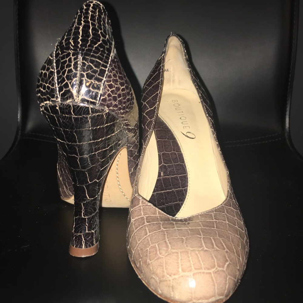 Boutique 9 snakeskin Texture Pumps Size 6 - Picture 2 of 4