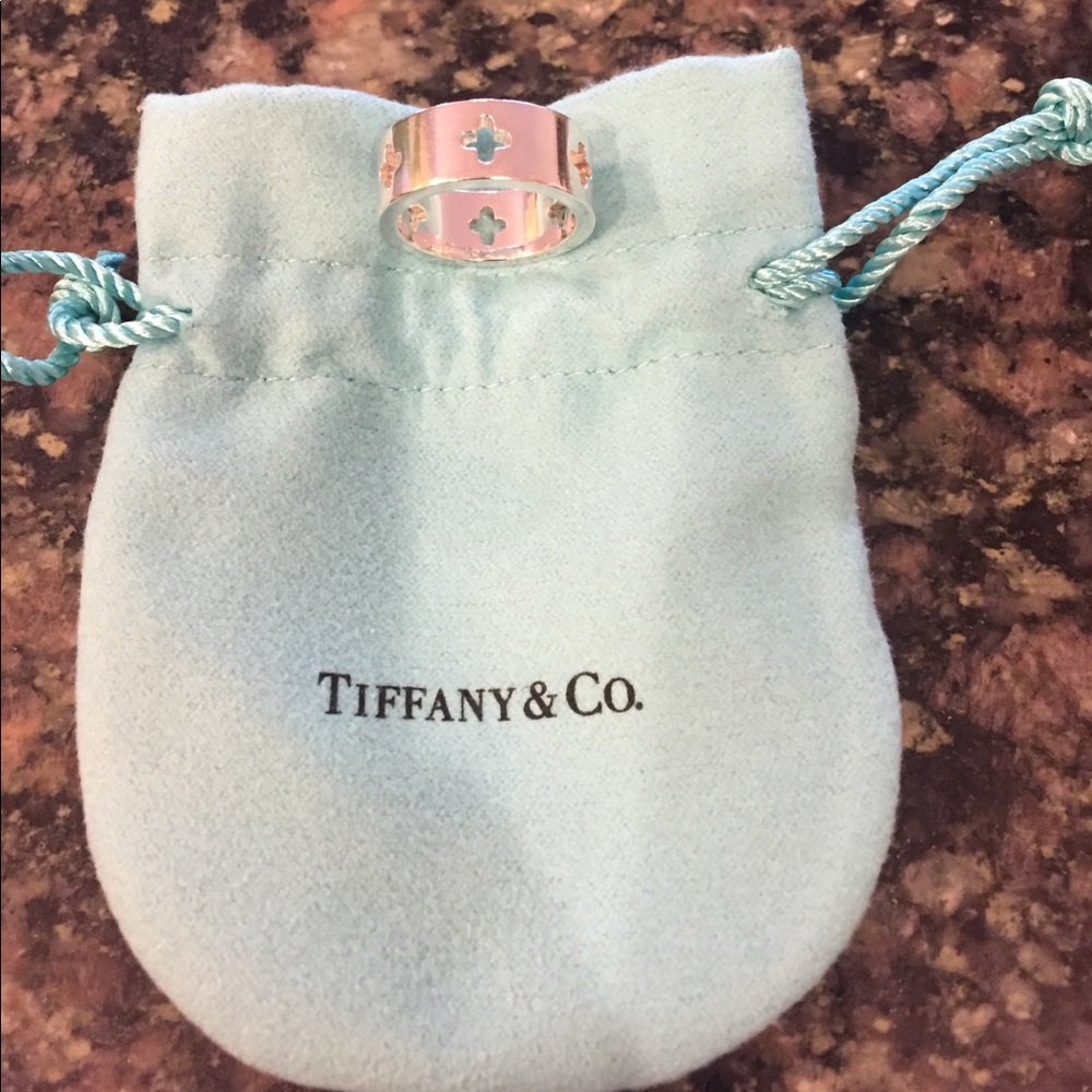 Authentic Tiffany's cross ring. No longer sold.