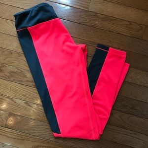 Under Armour Pink and Gray Workout Leggings