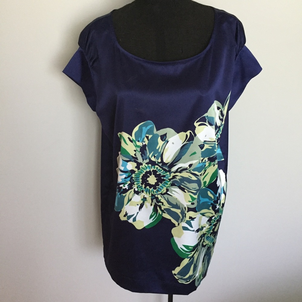 Blue Satin blouse, Liz Claiborne