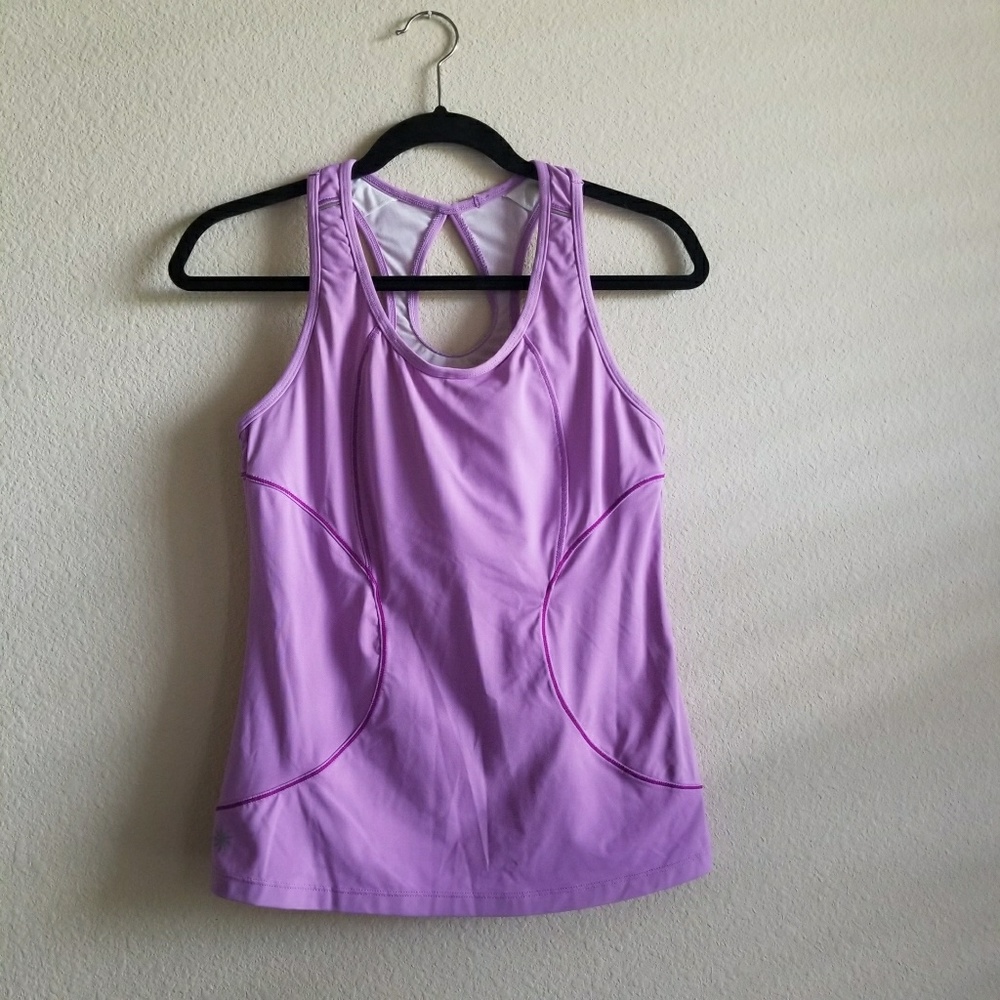 Athleta Bundle Lime Green/Purple Tops