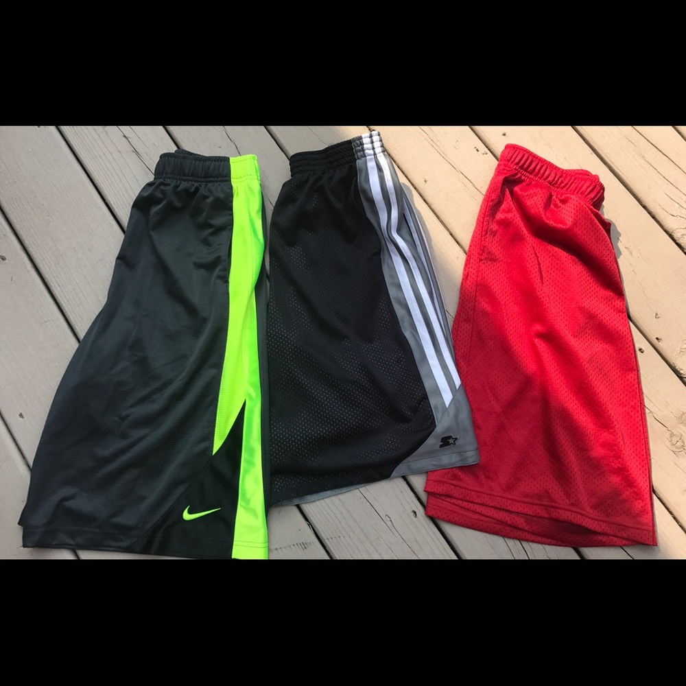 Lot of 3 pair basketball shorts