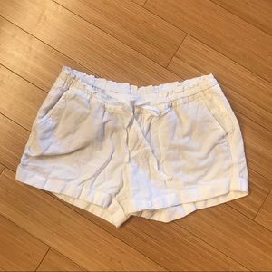 White Linen Shorts