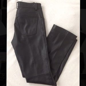 Gap black pant 100% leather