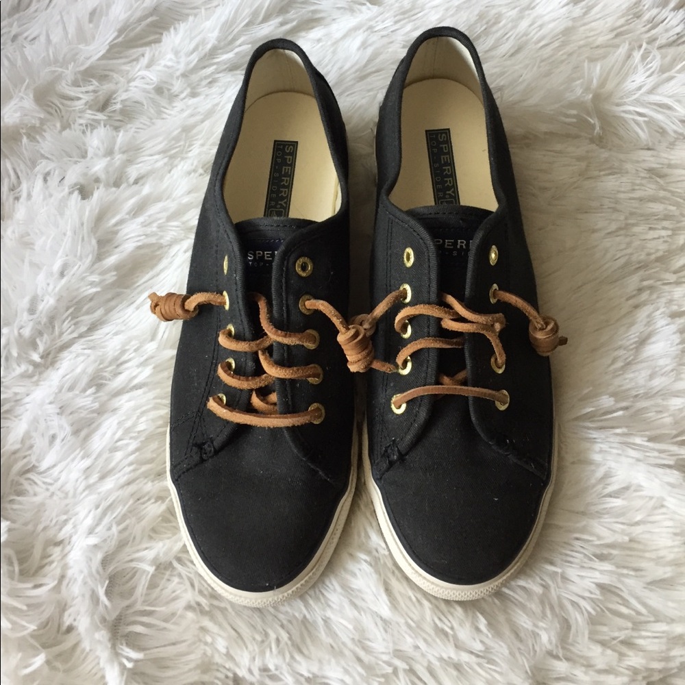 Black Sperry Top-Sider Size 8