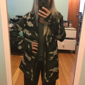 Camo cardigan