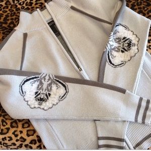 Athleta zip up sweater sweatshirt jacket gray