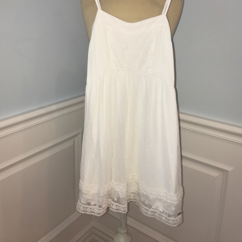 Abercrombie Kids white lace dress