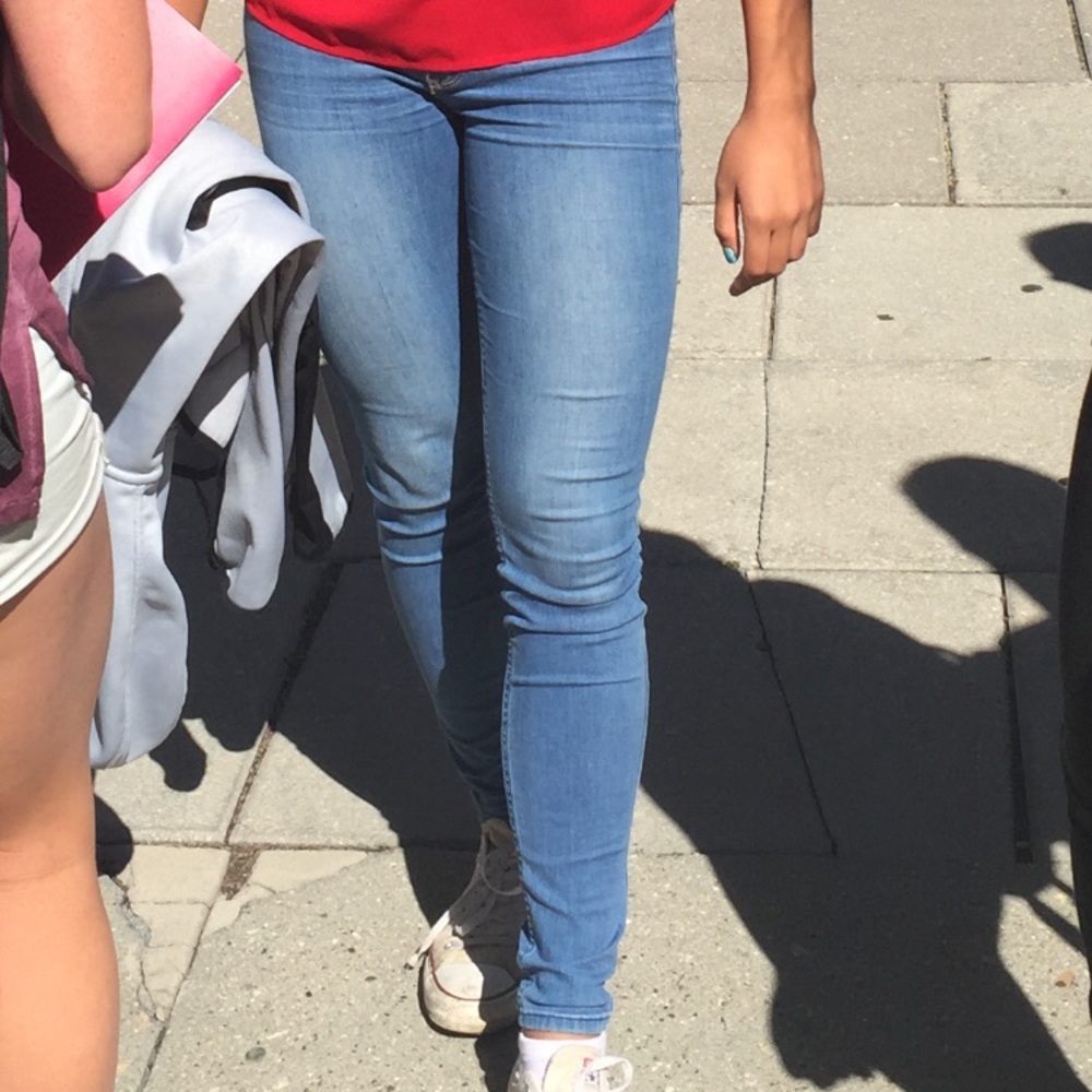 Hollister light wash jeggings