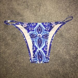 blue bikini bottom