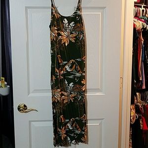 Tropical print dress