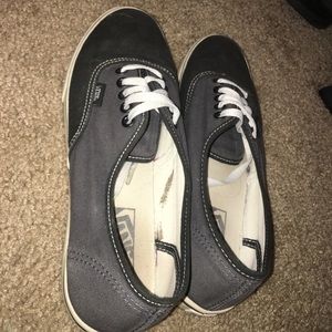 Black and Grey Vans