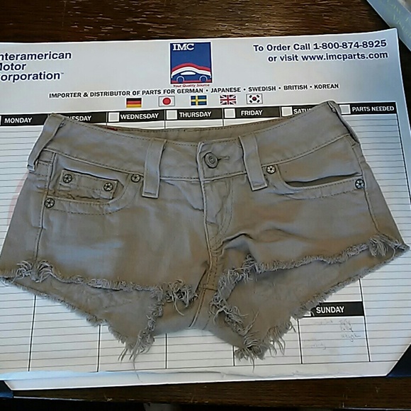 True Religion Pants - Who wears short shorts? True Religion Bobby cutoff