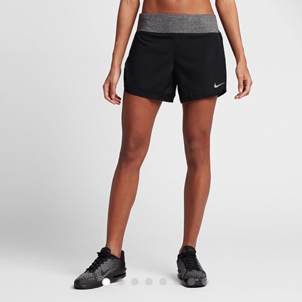 Nike Dri-FIT Running Shorts in Black and Grey