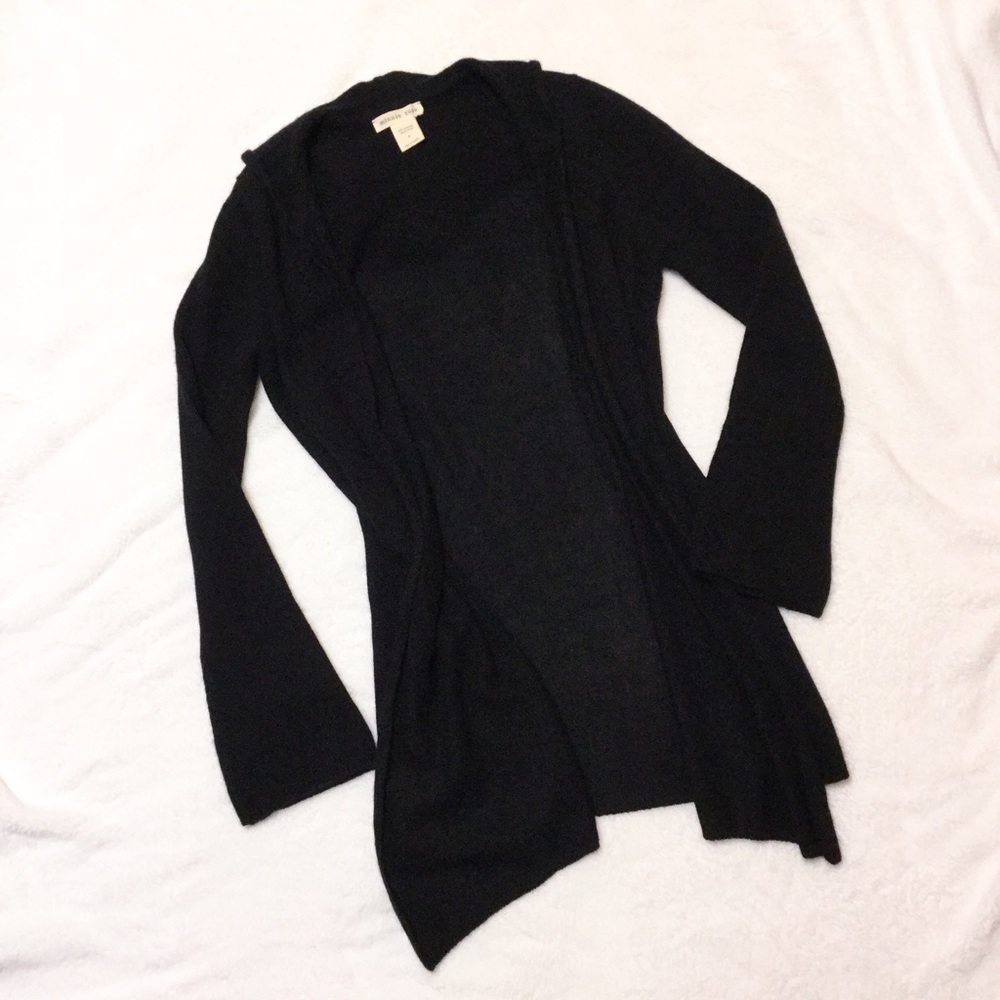 Minnie Rose Hooded Cashmere Cardigan Duster