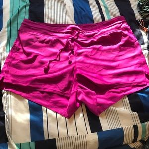 Pink swim shorts