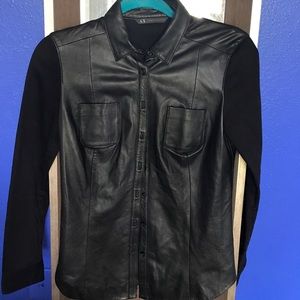 Armani Exchange Leather jacket size small