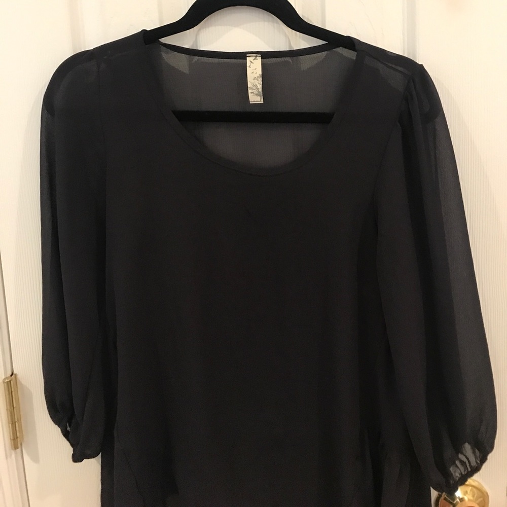 navy blue blouse