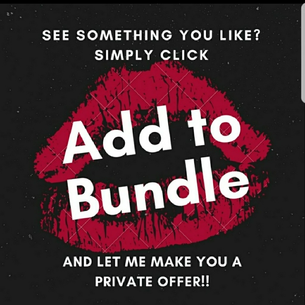 BUNDLE AND SAVE ON SHIPPING MAKE ME AN OFFER (:
