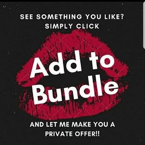 BUNDLE AND SAVE ON SHIPPING MAKE ME AN OFFER (: