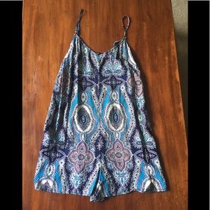 Printed Forever 21 Romper