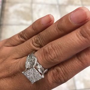 SOLD!!!  Real 3carat Total diamonds