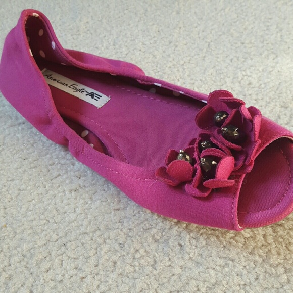 Fuschia Open Toe Shoes - Picture 2 of 3