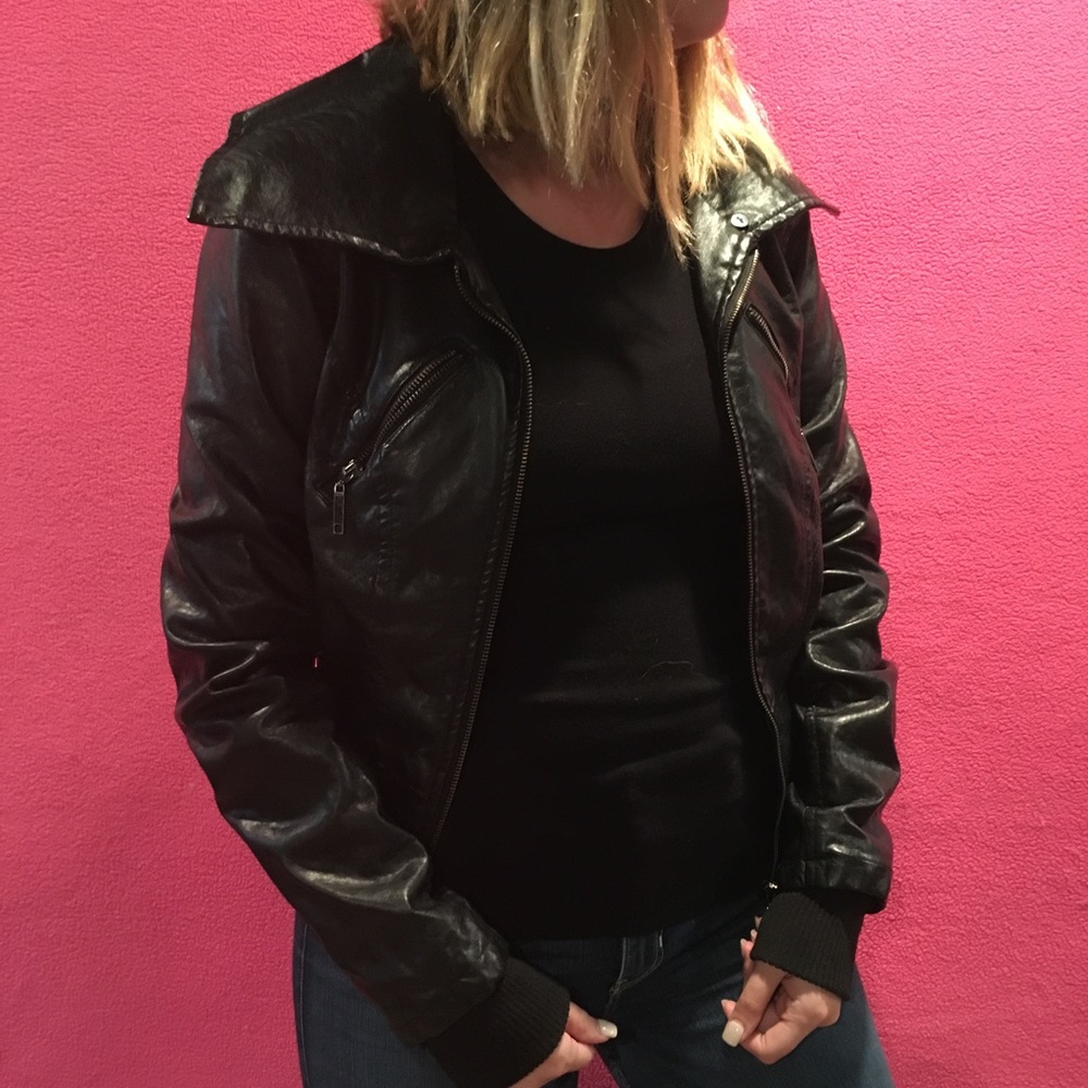 Faux Leather Jacket