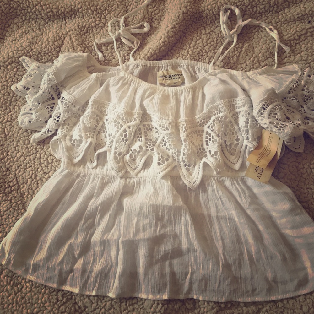 Denim and supply by Ralph Lauren white blouse
