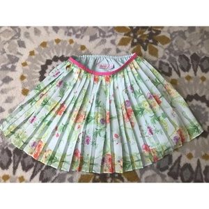 Baker by Ted Baker girls Pleated Floral skirt 6