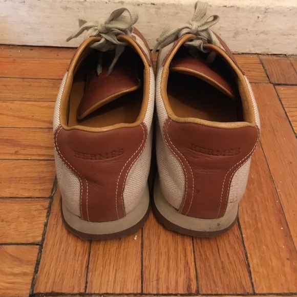 Hermes authentic leather sneakers 38.5 = 8.5 - Picture 3 of 4