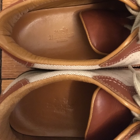 Hermes authentic leather sneakers 38.5 = 8.5 - Picture 4 of 4