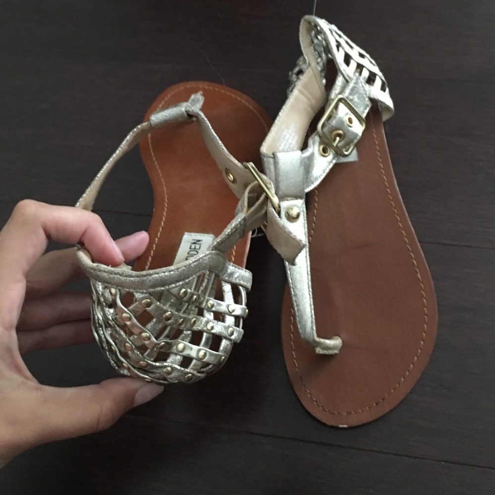 Gold Steve Madden sandals