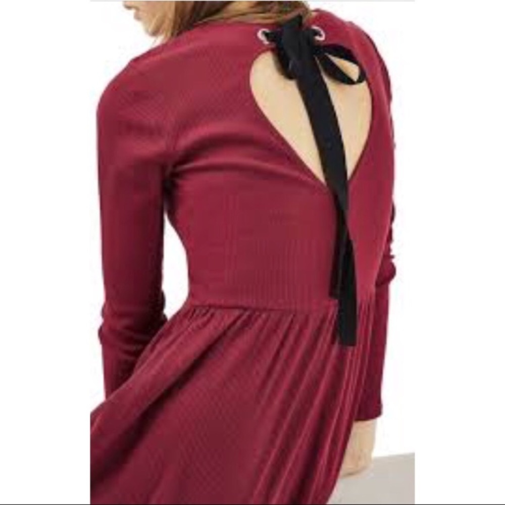 Topshop Tie Back Skater Dress