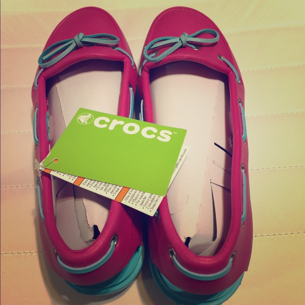 Crocs Boat Shoes, NWT
